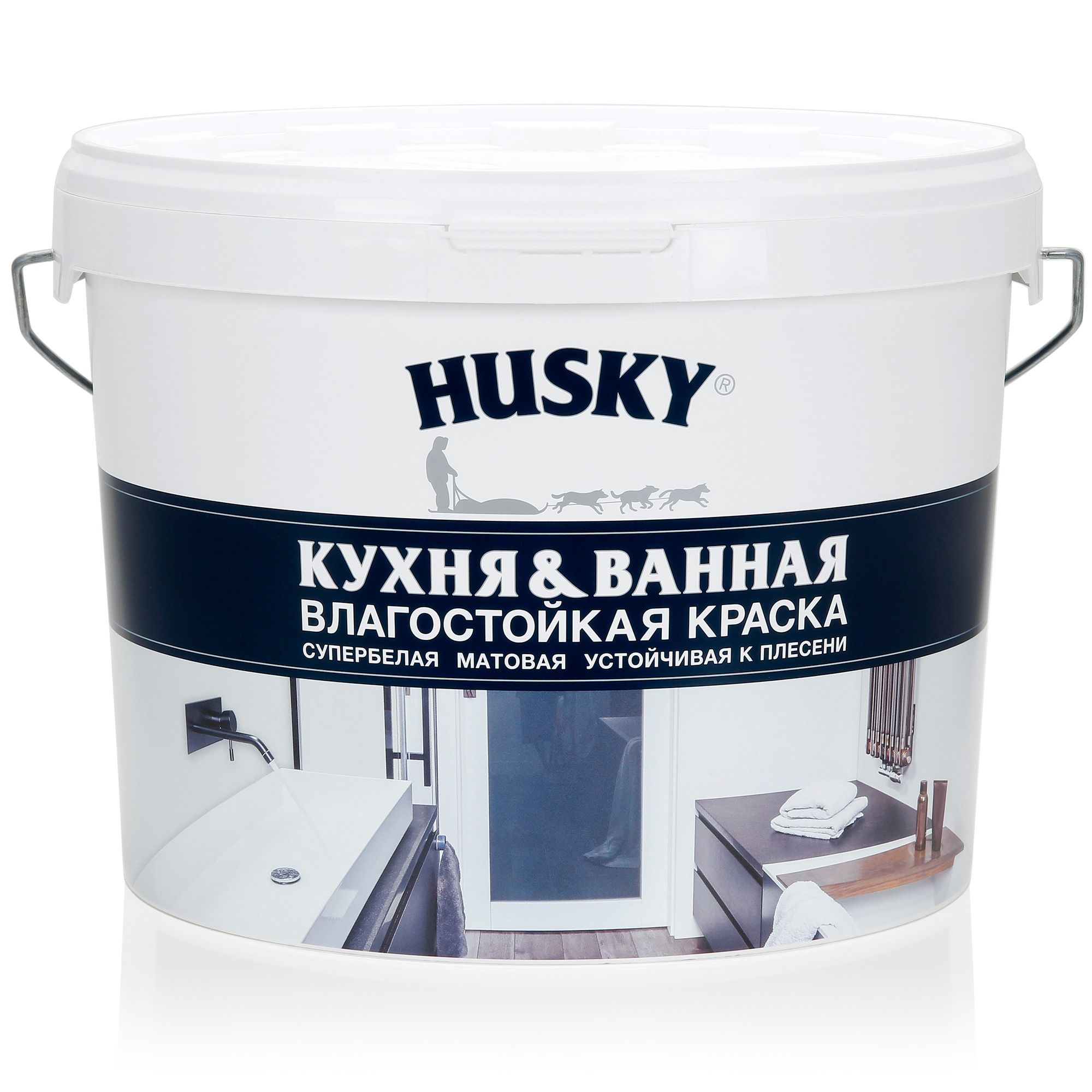 Husky акриловая краска интерьерная матовая