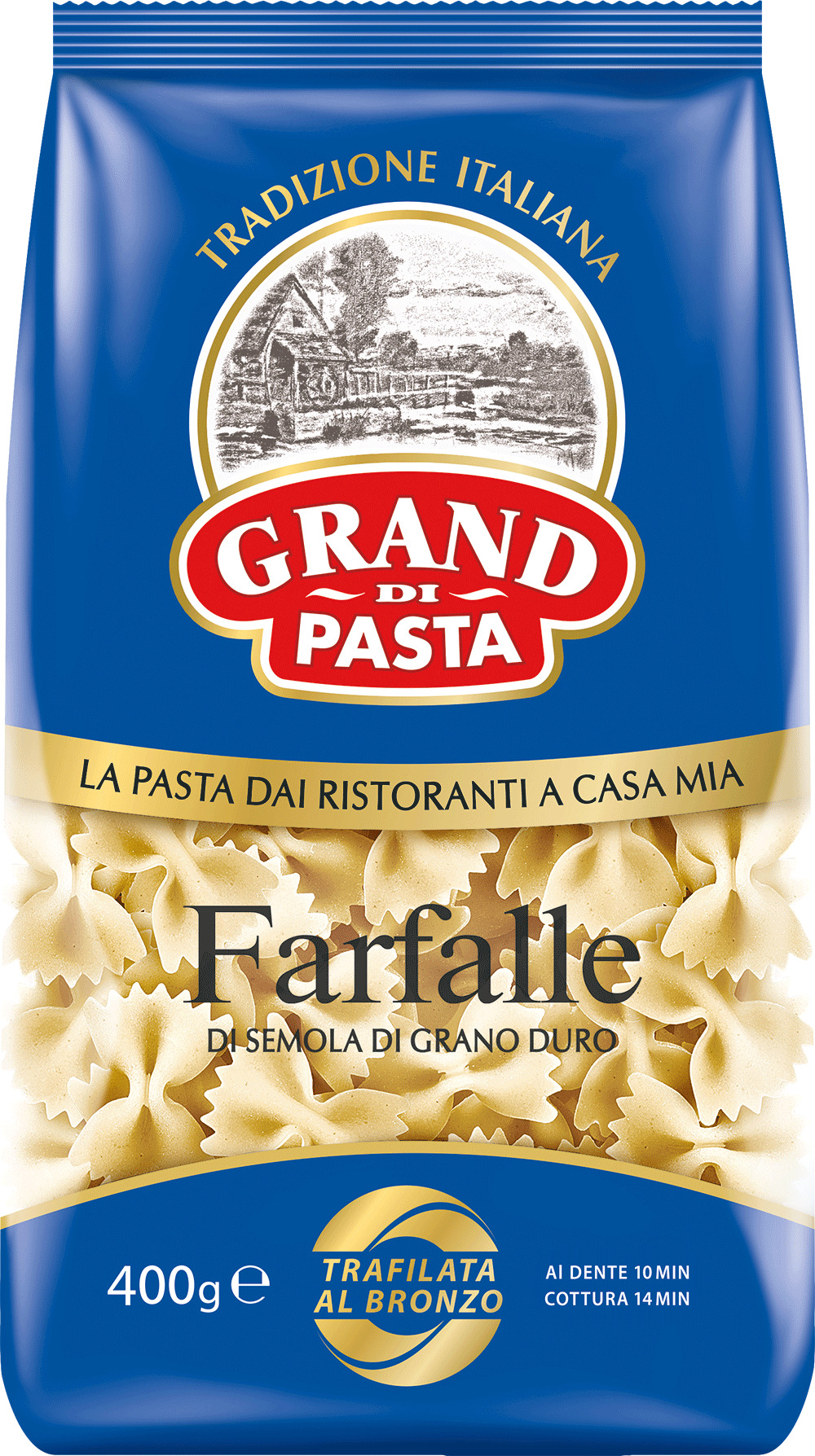 Макароны Grand Di Pasta бабочки фарфалле, 400 г