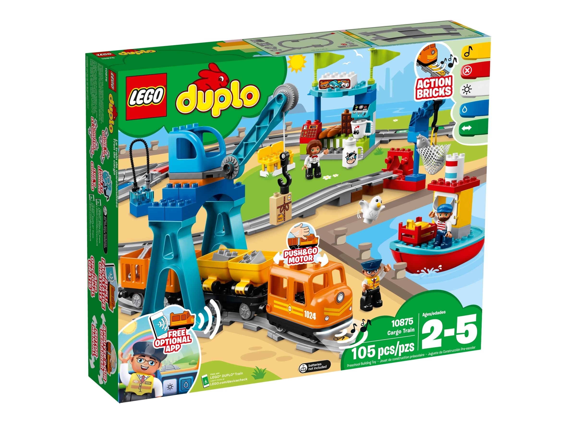 Lego duplo cargo train on sale