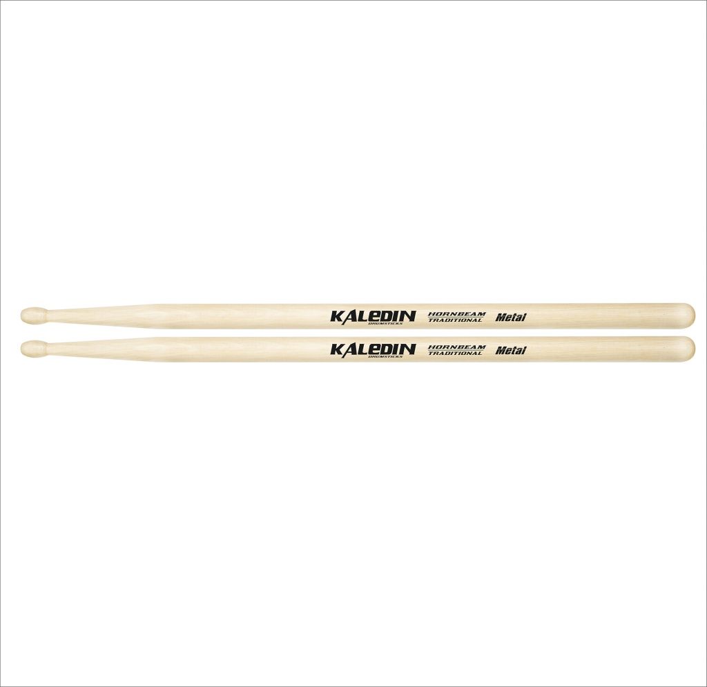 7KLHBML Metal Барабанные палочки, граб, деревянный наконечник, Kaledin Drumsticks