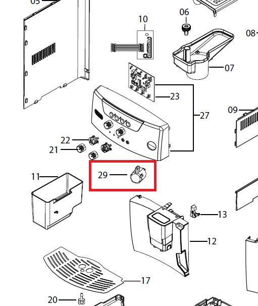 Схема кофемашины delonghi magnifica s