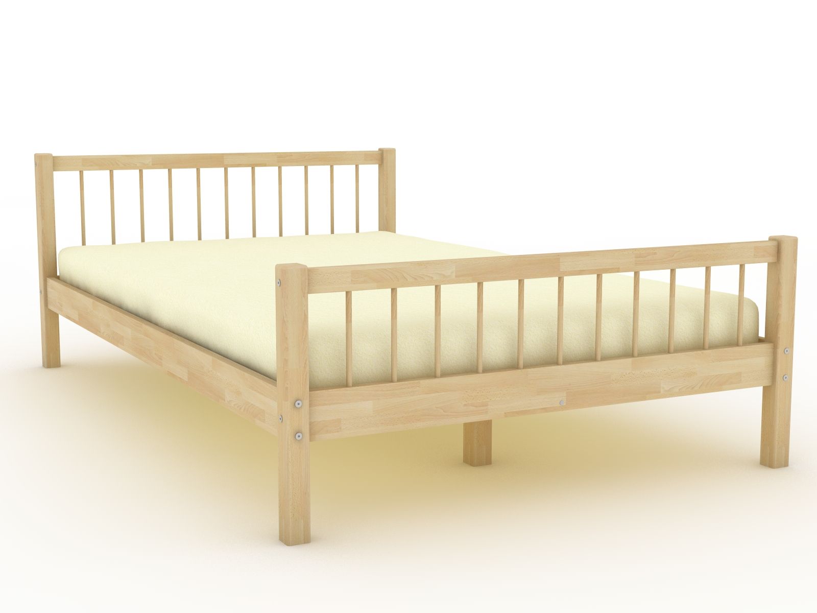 Кровать диван Альфа 2 из массива березы