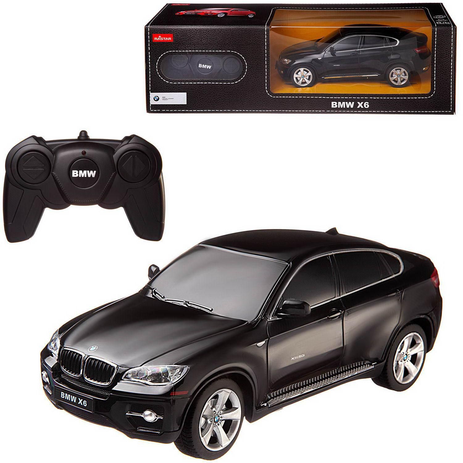 Машина р/у 1:24 BMW X6, 28.5х14х12см, цвет чёрный 27MHZ - купить с  доставкой по выгодным ценам в интернет-магазине OZON (523054606)