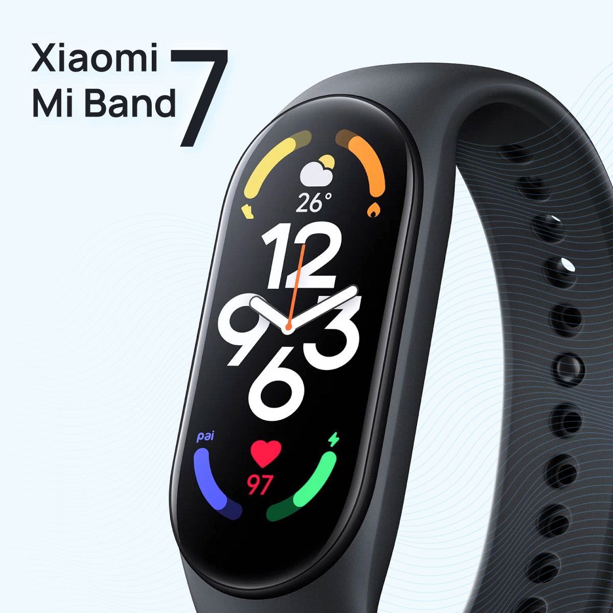 Фитнес-браслетXiaomiMiBand7(версияCN),черный