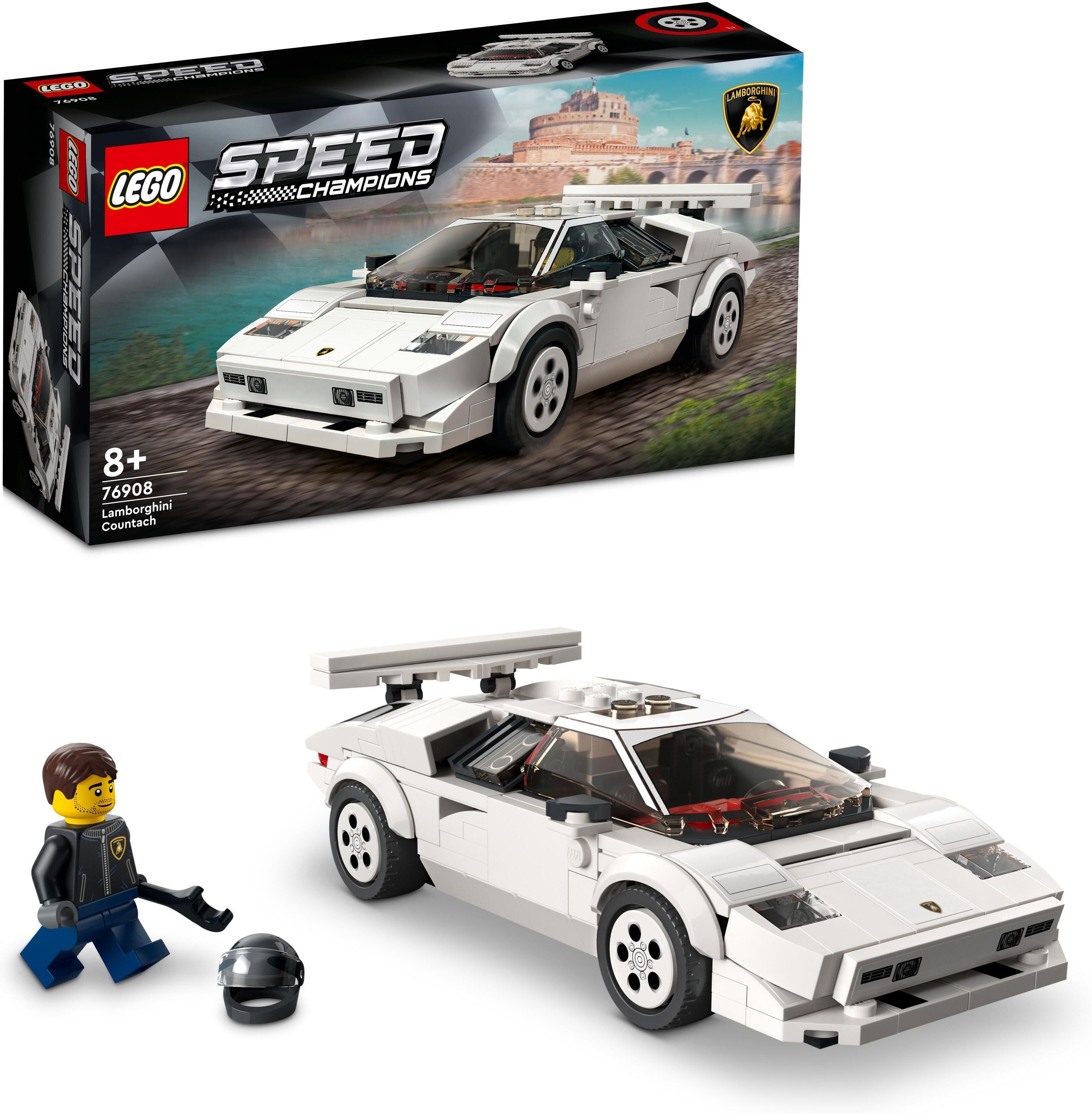 Конструктор Lego Speed Champions 76908 Lamborghini Countach - купить с  доставкой по выгодным ценам в интернет-магазине OZON (800114213)