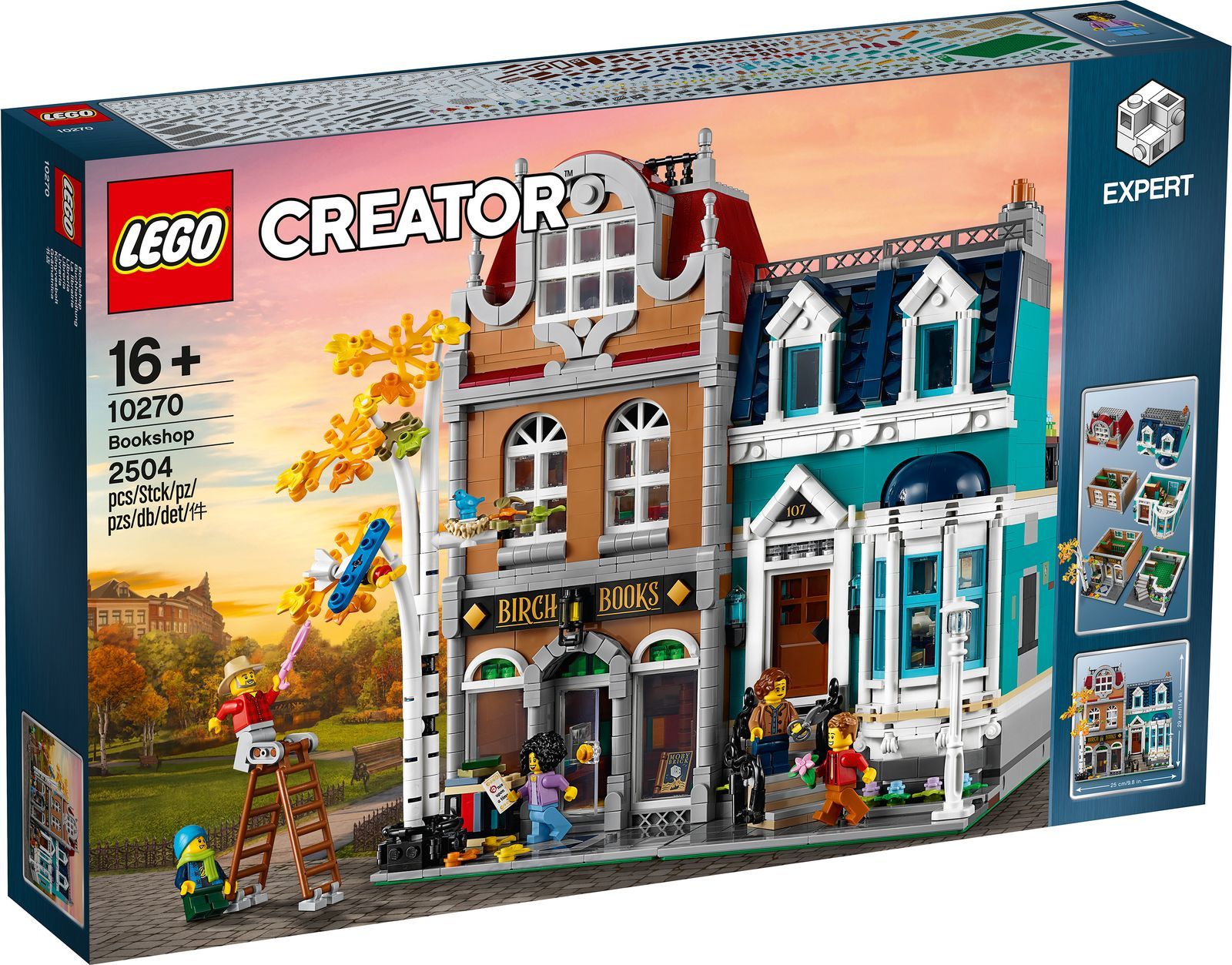 Конструктор LEGO CREATOR Книжный магазин, 2504 деталей, 16+, 10270