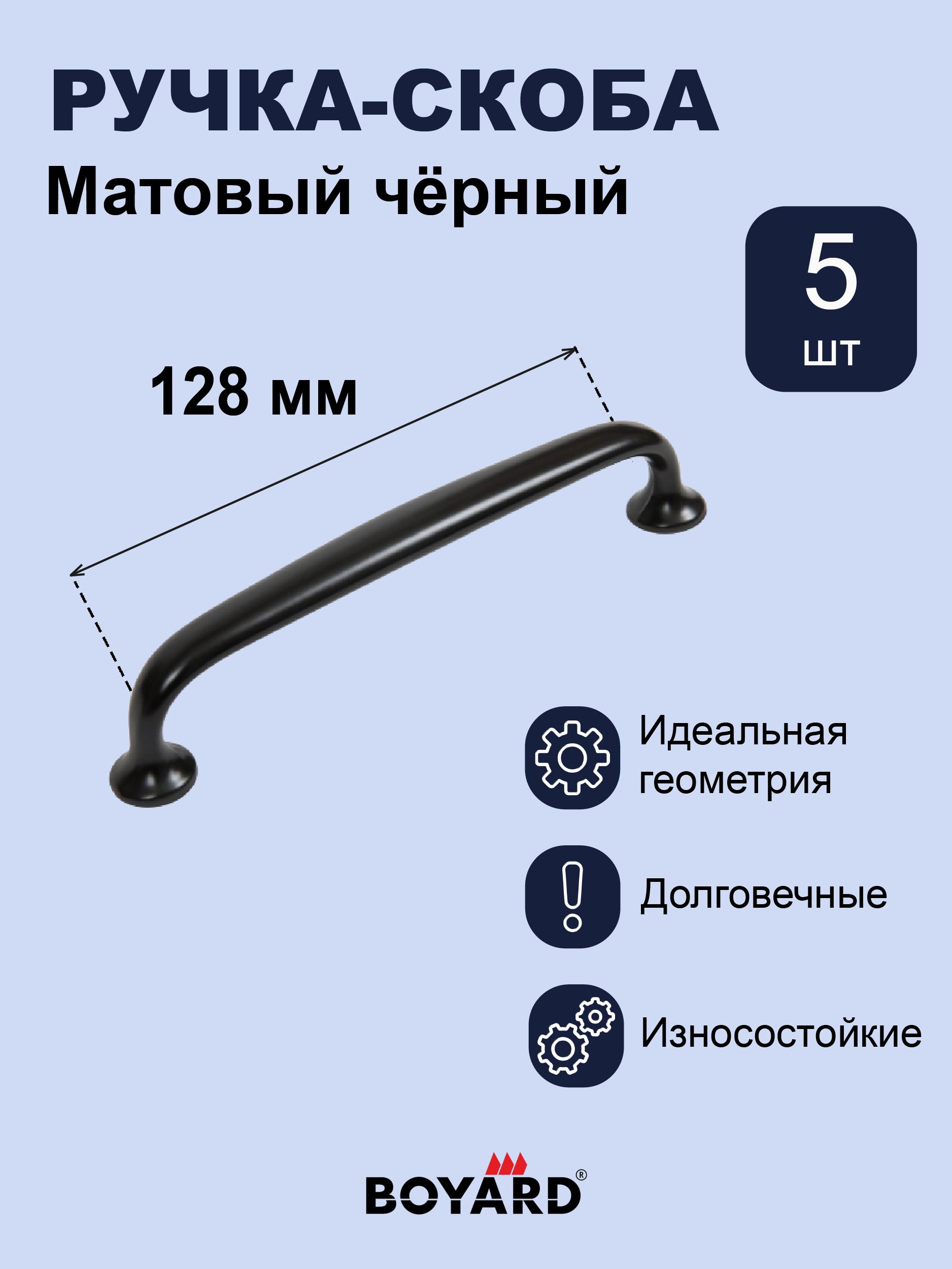 Мебельная ручка ursula rs433bl 4 128