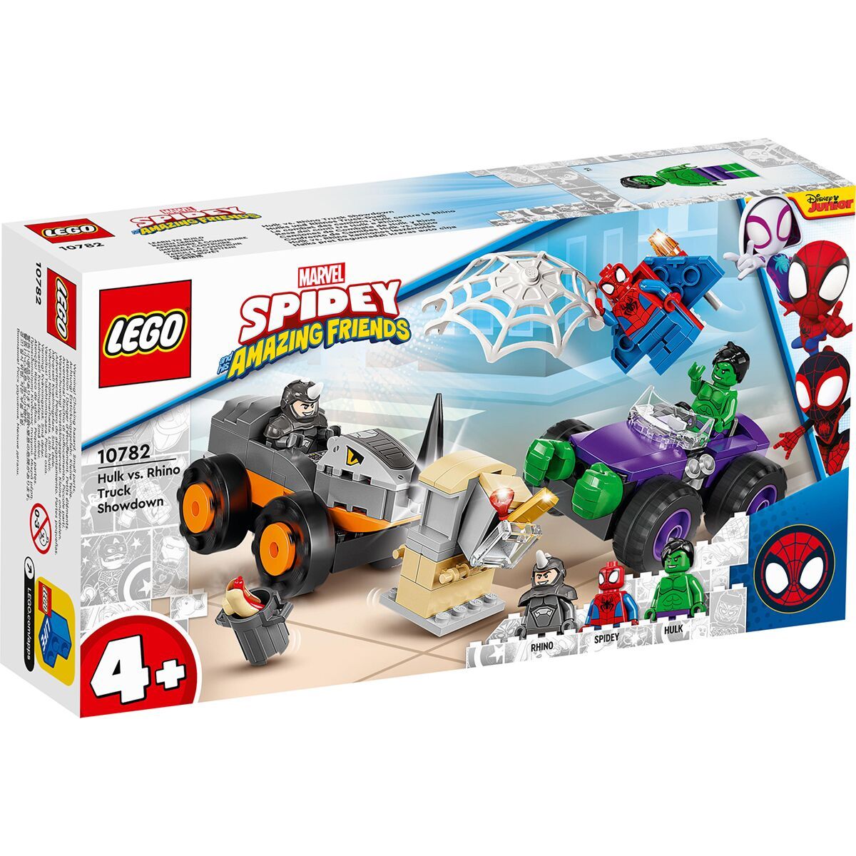 Конструктор LEGO Super Heroes 10782 Схватка Халка и Носорога на грузовиках  - купить с доставкой по выгодным ценам в интернет-магазине OZON (827263202)