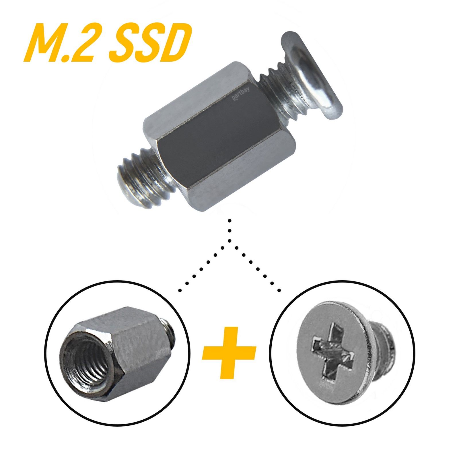 КомплектустановкиM.2SSDдисковдляMSI(Стойкаивинт)