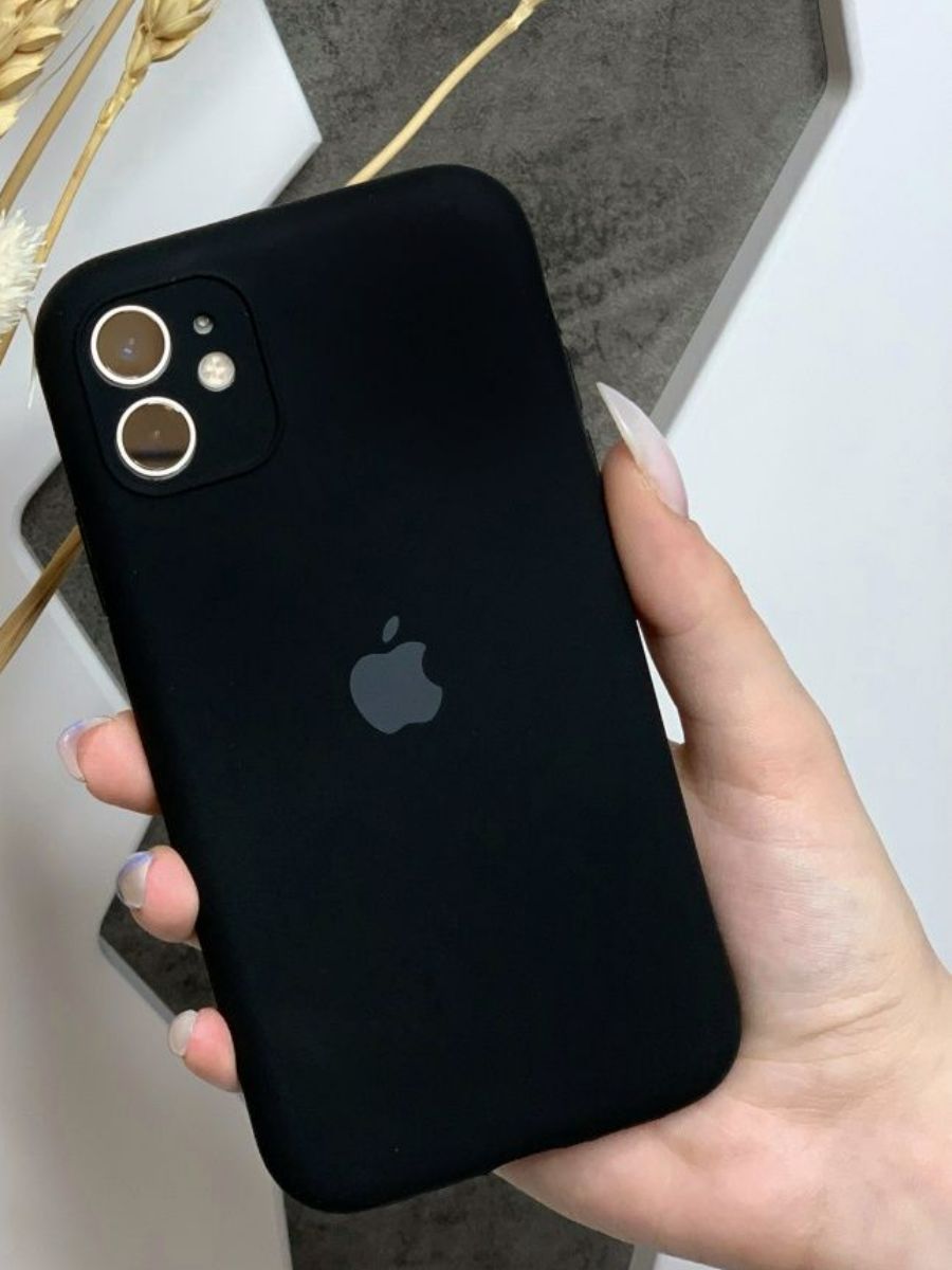 Силиконовый чехол на Айфон 11 с защитой камеры / чехол на iphone 11-qi -  купить с доставкой по выгодным ценам в интернет-магазине OZON (1443285653)