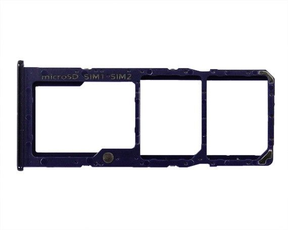 Держатель SIM Samsung A50S (2 SIM) фиолетовый