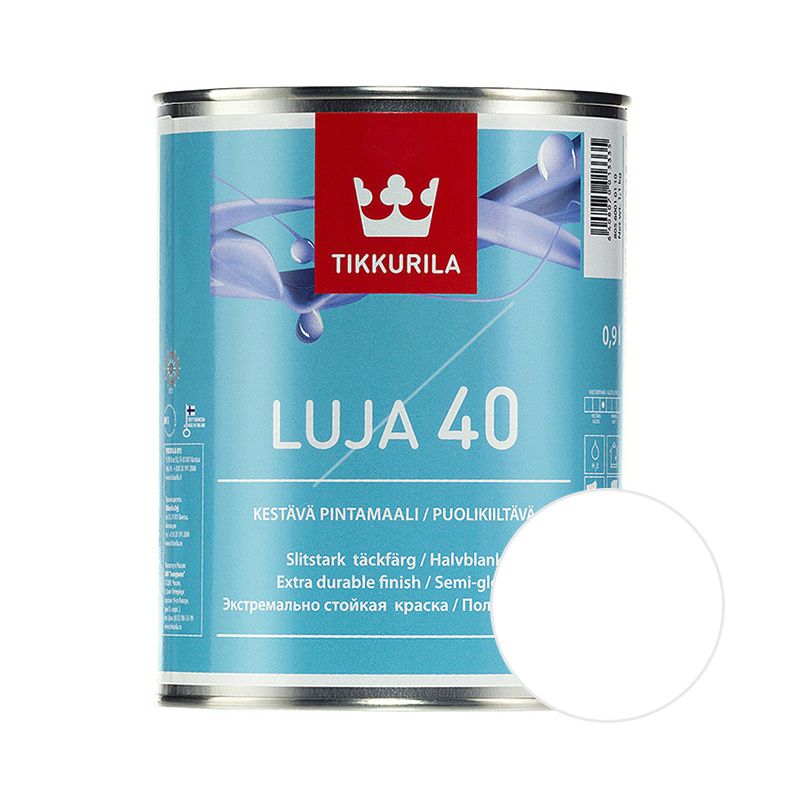 Тиккурила акриловая. Краска Tikkurila Luja. Краска Luja, Тиккурила. Луя 7 краска матовая а 0,9 л.. Краска Tikkurila Luja 7.