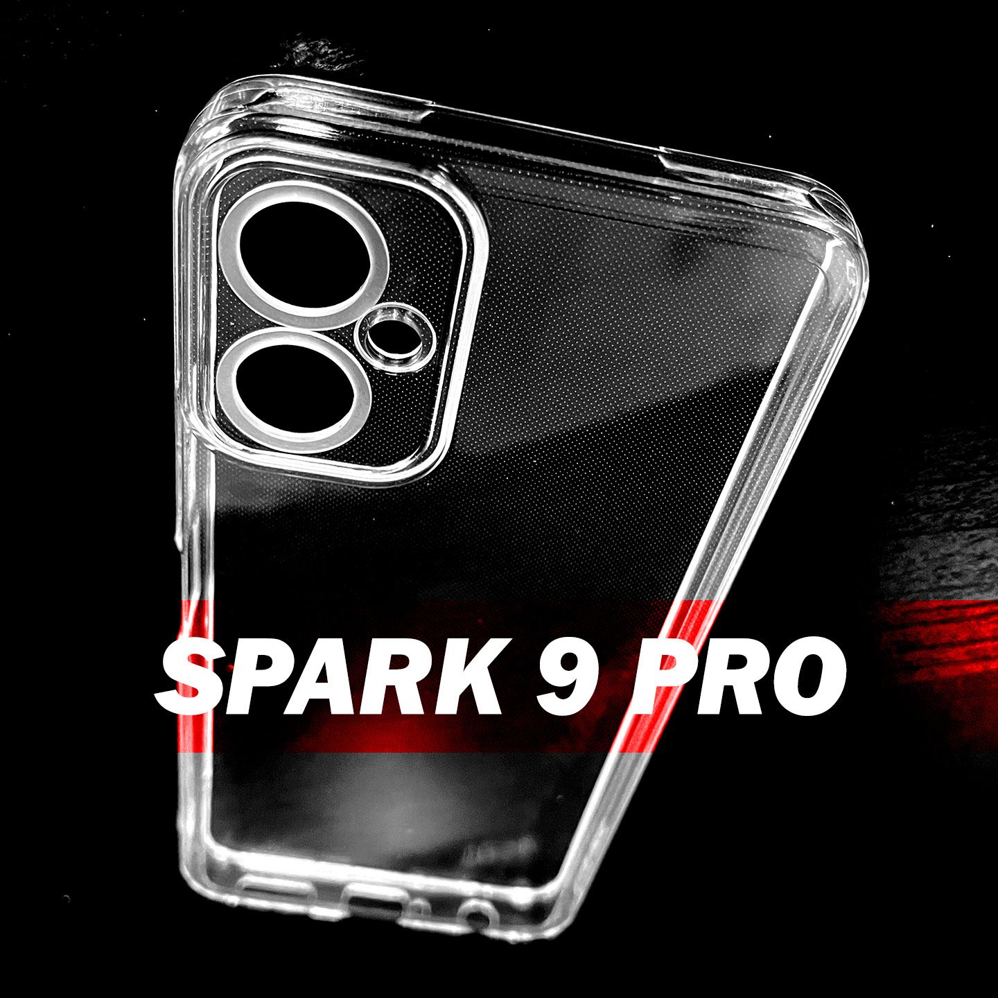 Плотный чехол для Tecno Spark 9 Pro (Техно Спарк 9 Про) с защитой камеры,  силиконовый (прозрачный) - купить с доставкой по выгодным ценам в  интернет-магазине OZON (790699690)