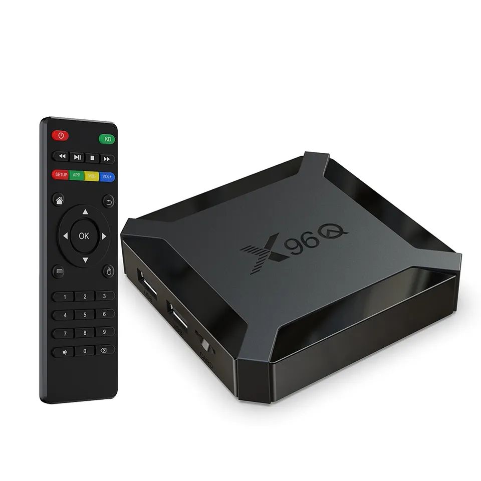 X96q Смарт ТВ приставка 2024 Андроид 10 4гб 32гб 4К tv box андроид приставка ТВ бокс медиаплеер