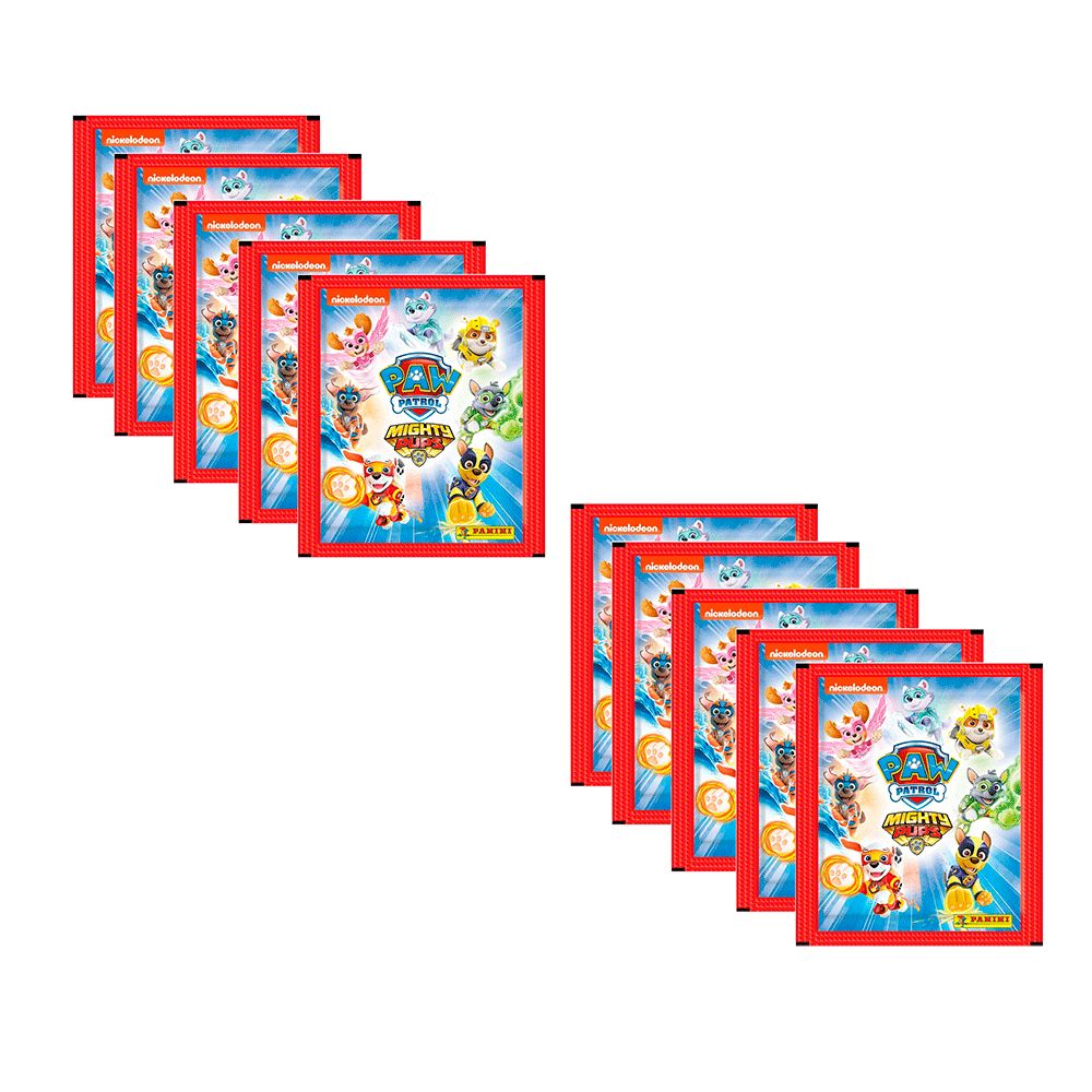 Panini / 10 пакетиков Paw Patrol 5 / 50 наклеек