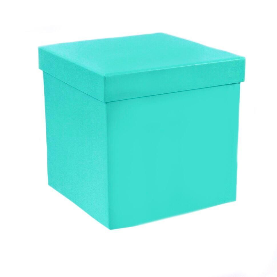 Купить коробку 70 70 70. Коробка 70х70х70. Бирюзовая коробка. Бирюзовая коробка для шаров. Коробка для шаров голубая.
