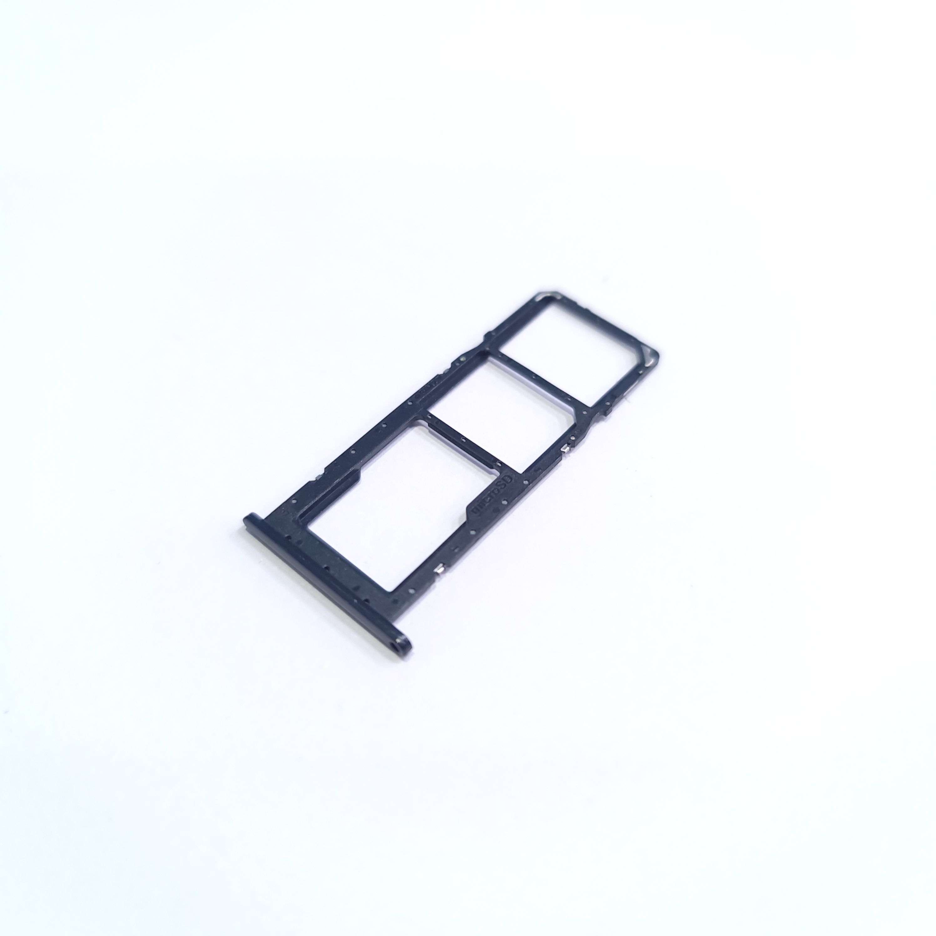 Sim лоток держатель Samsung Galaxy A02s, A025F, черный, на 2 сим-карты