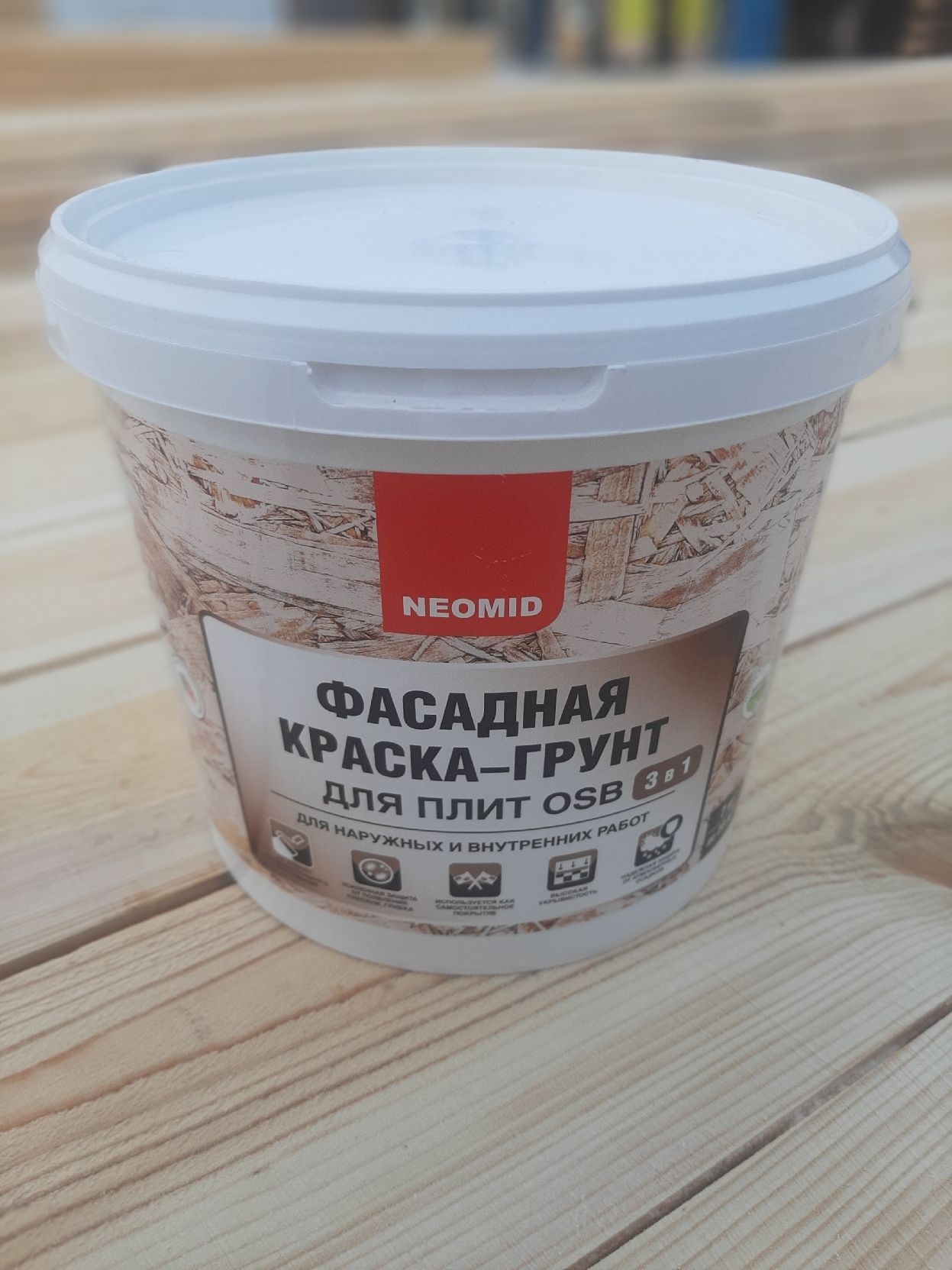 Фасадная краска грунт для плит osb neomid. Фасадная краска грунт для плит osb neomid