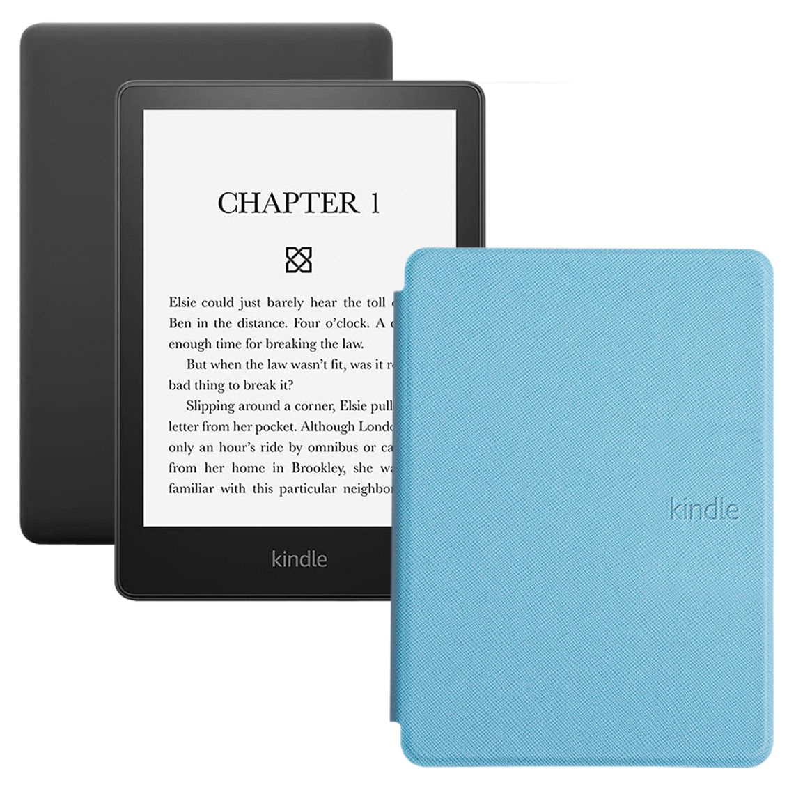 Amazon Kindle 6.8" Электронная книга PaperWhite 2021 16Gb SO + обложка, голубой