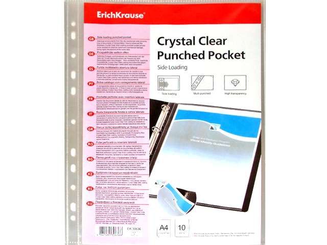 Файл мультифора. Файлы атташе. Erichkrause' 43 vfab21 crystal clear punched pocket side loading за side loading muiti-punched: transparency 10 pcs. Набор перфофайлов. Перфофайлы erich krause.