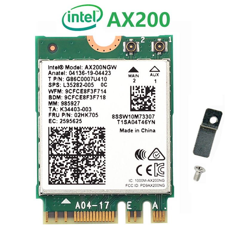 Intel bluetooth. Wi-Fi адаптер + Bluetooth Intel ax200ngw. WIFI модуль для ноутбука 5 ГГЦ 802.11AC купить.