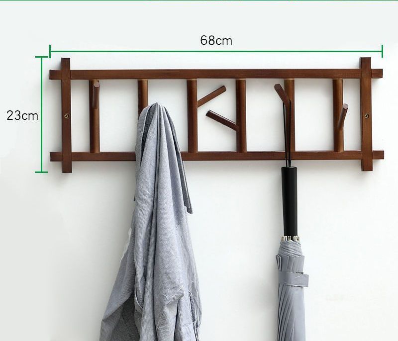 Настенная вешалка арт. Поворотные крючки деревянных вешалок.