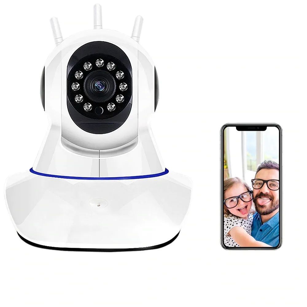 Кaмерa RW207Y c 3 антеннами 2 МП 1080P Wi-Fi 2,4 ГГц