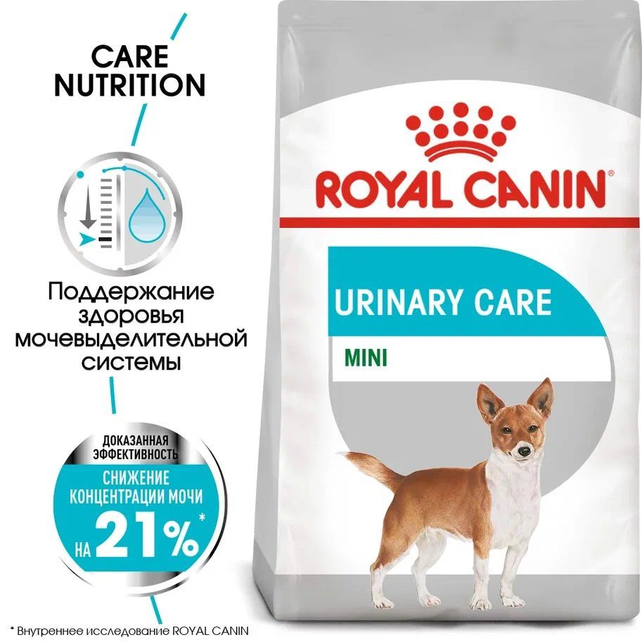 СухойкормдлясобакмелкихпородRoyalСaninMiniUrinaryCareпримочекаменнойболезни,1кг