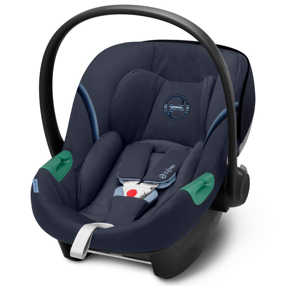 Детское автокресло Cybex Aton S2 i-Size Ocean Blue темно-синий, группа 0+, с рождения до 15 мес