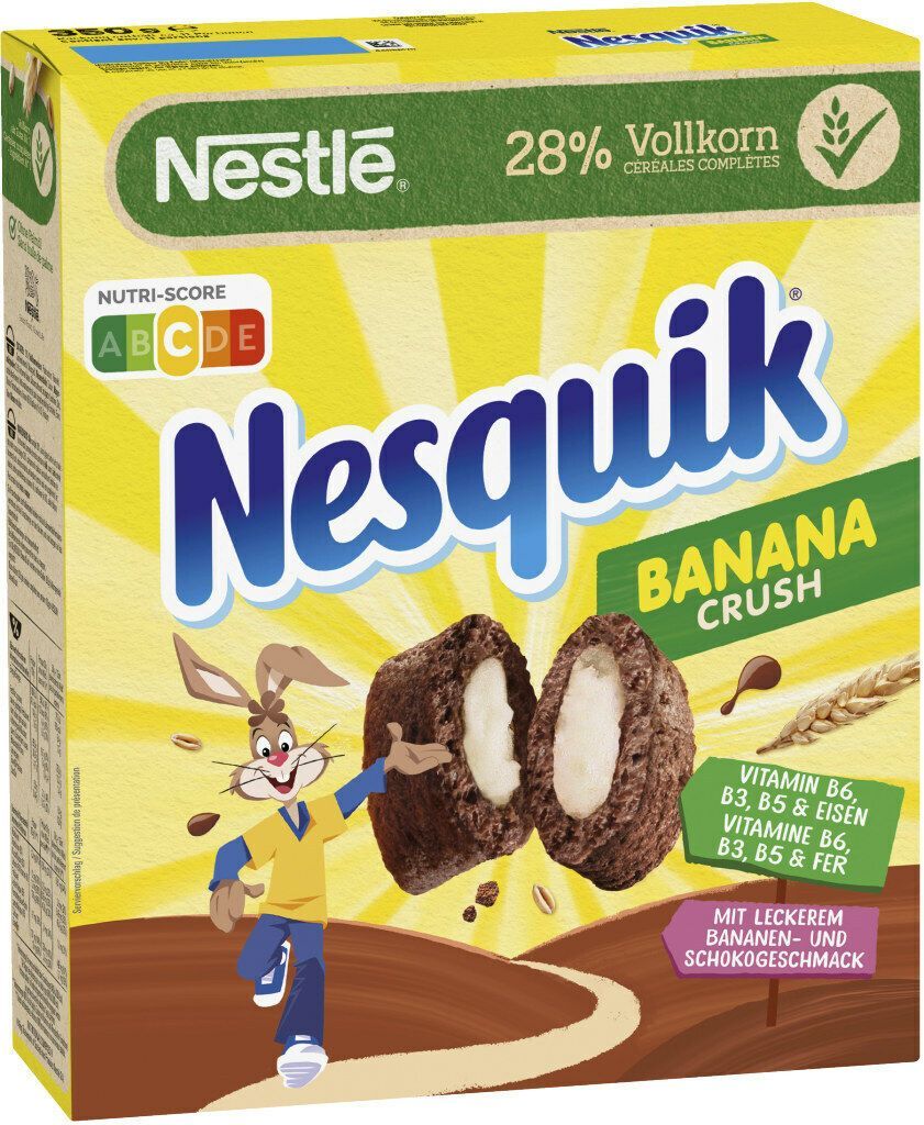 Готовый завтрак хлопья Nestle Nesquik Banana шоколадные 350г/Несквик ...