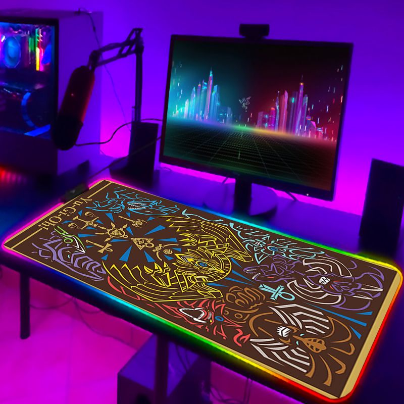 коврик rgb luminous mouse pad