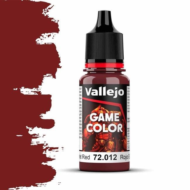 Краска Vallejo серии Game Color - Scarlet Red 72012 (18 мл)