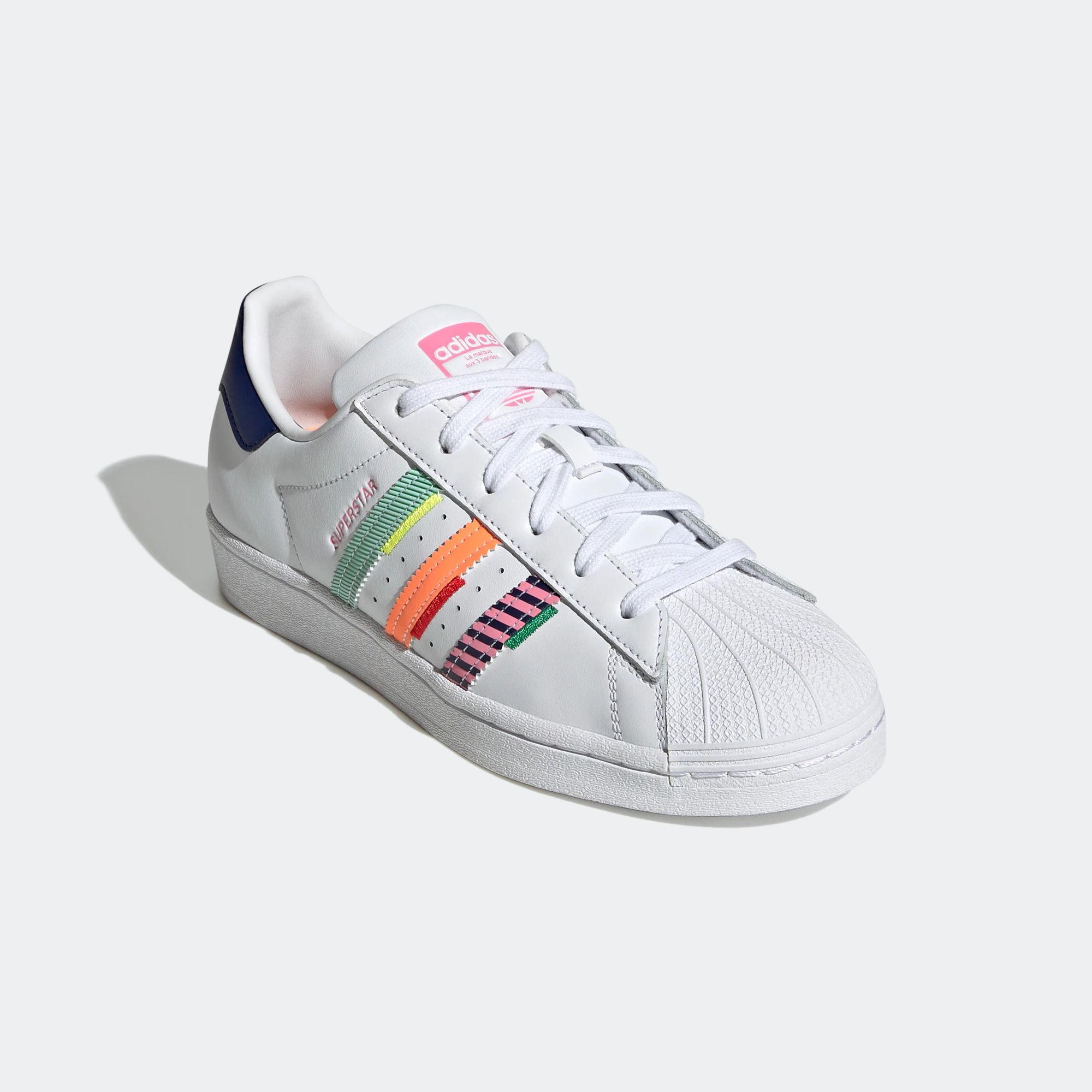 Adidas rainbow sale stripes