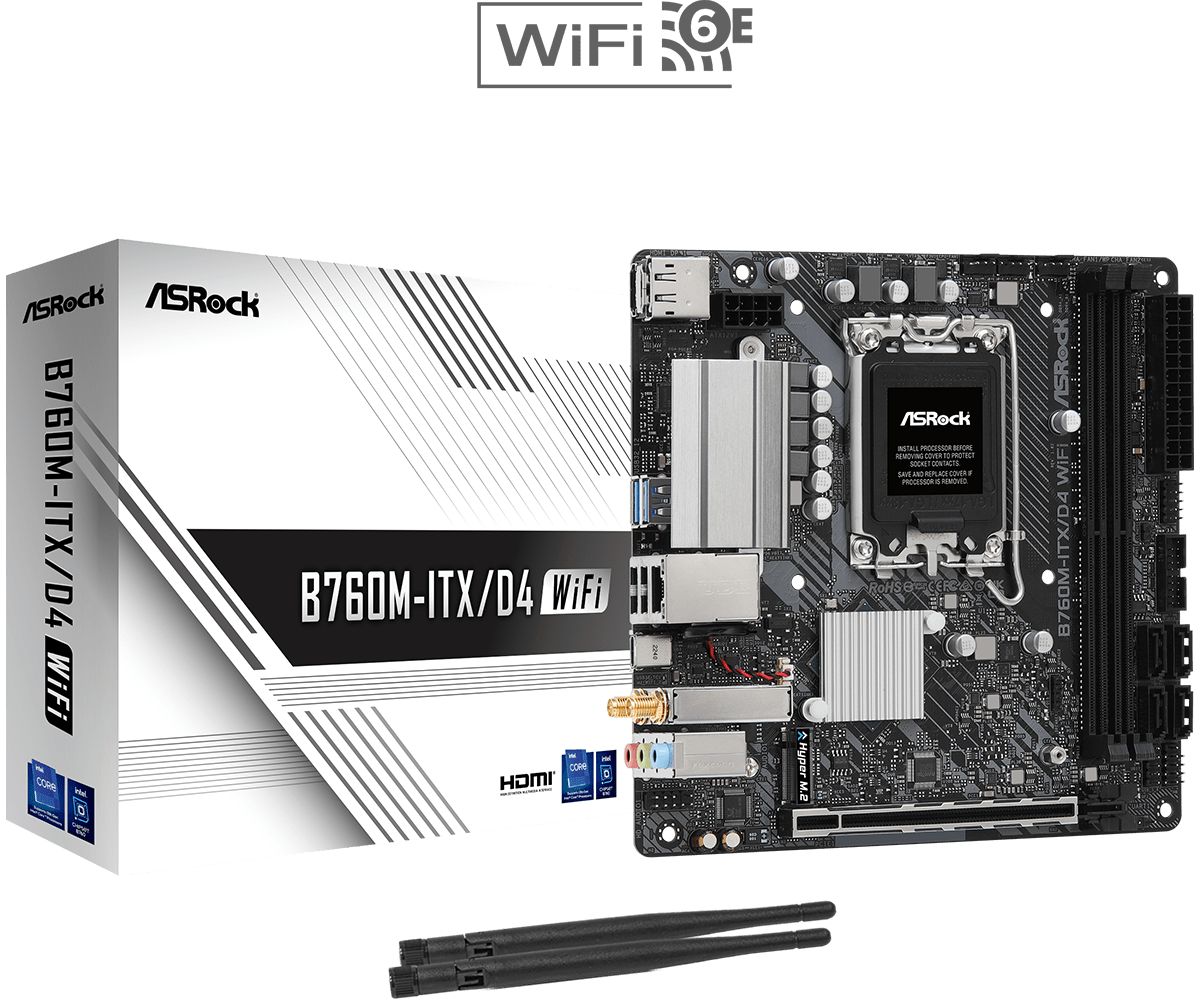 Материнская плата ASRock B760M-ITX/D4 WiFi