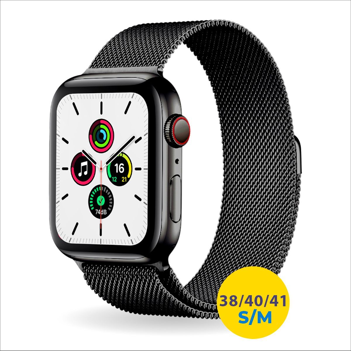 МиланскийремешокдляAppleWatch38-40-41mmмиланскаяпетля/МеталлическийбраслетдляумныхсмартчасовAppleWatchSeries1-8