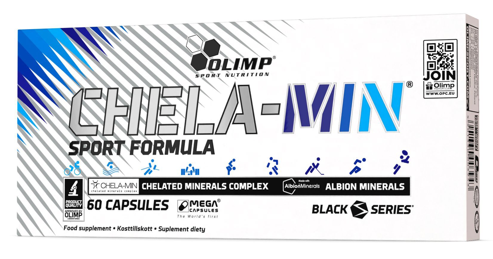 Минеральный комплекс в хелатной форме спортивный Olimp Chela-Min Sport Formula Mega Caps 60 капсул