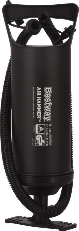 Насос ручной BESTWAY Air Hammer 36 см / Насос для матраса, бассейна, лодки, каяка