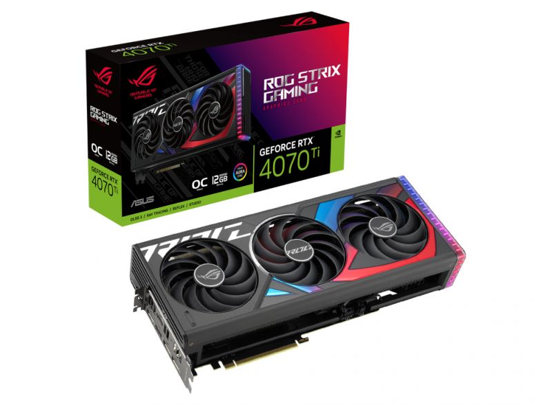 ASUSВидеокартаGeForceRTX4070TiGeForceRTX4070Ti12ГБ(ROG-STRIX-RTX4070TI-O12G-GAMING)12ГБ(407045678)