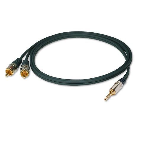 DAXXJ45Аудиокабель,медьбескислородная,Mini-Jack-2RCA,AUXДлина5м