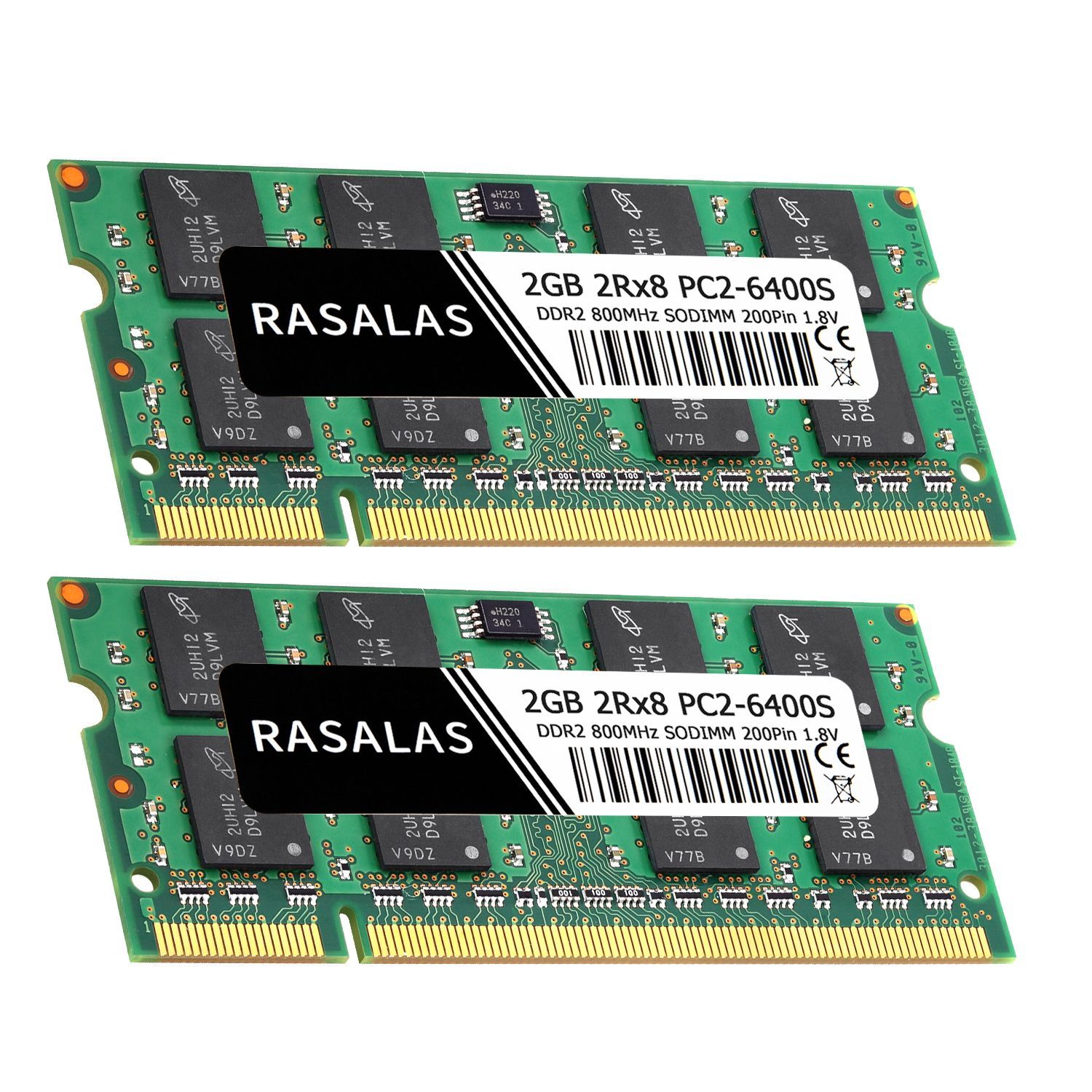 RASALAS Оперативная память ddr2 2GB 6400Sx2 2x2 ГБ (RA-PC2G-2G-6400S)