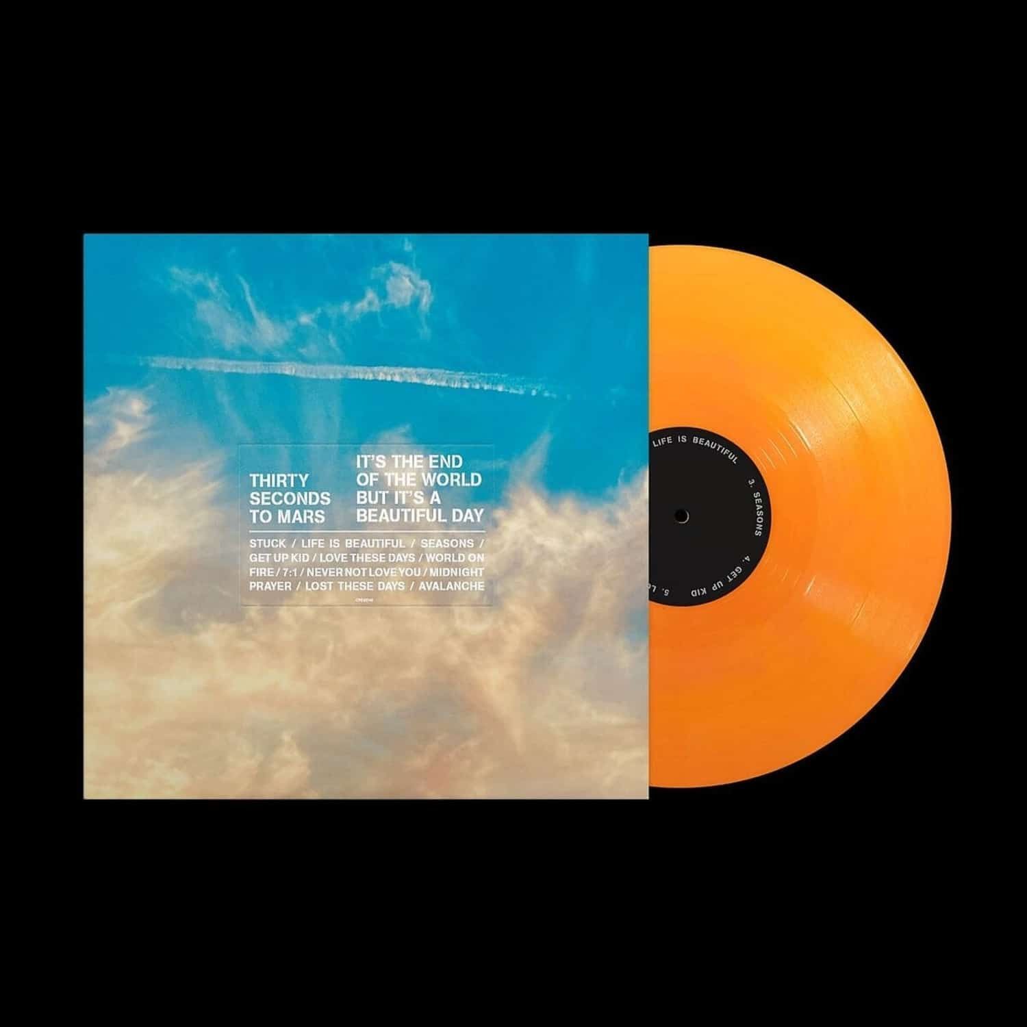 Виниловая пластинка Thirty Seconds To Mars- ITS THE END OF THE WORLD BUT  ITS A BEAUTIFUL DAY (2023) (DELUXE ORANGE EDITION) - купить с доставкой по  выгодным ценам в интернет-магазине OZON (1109222511)