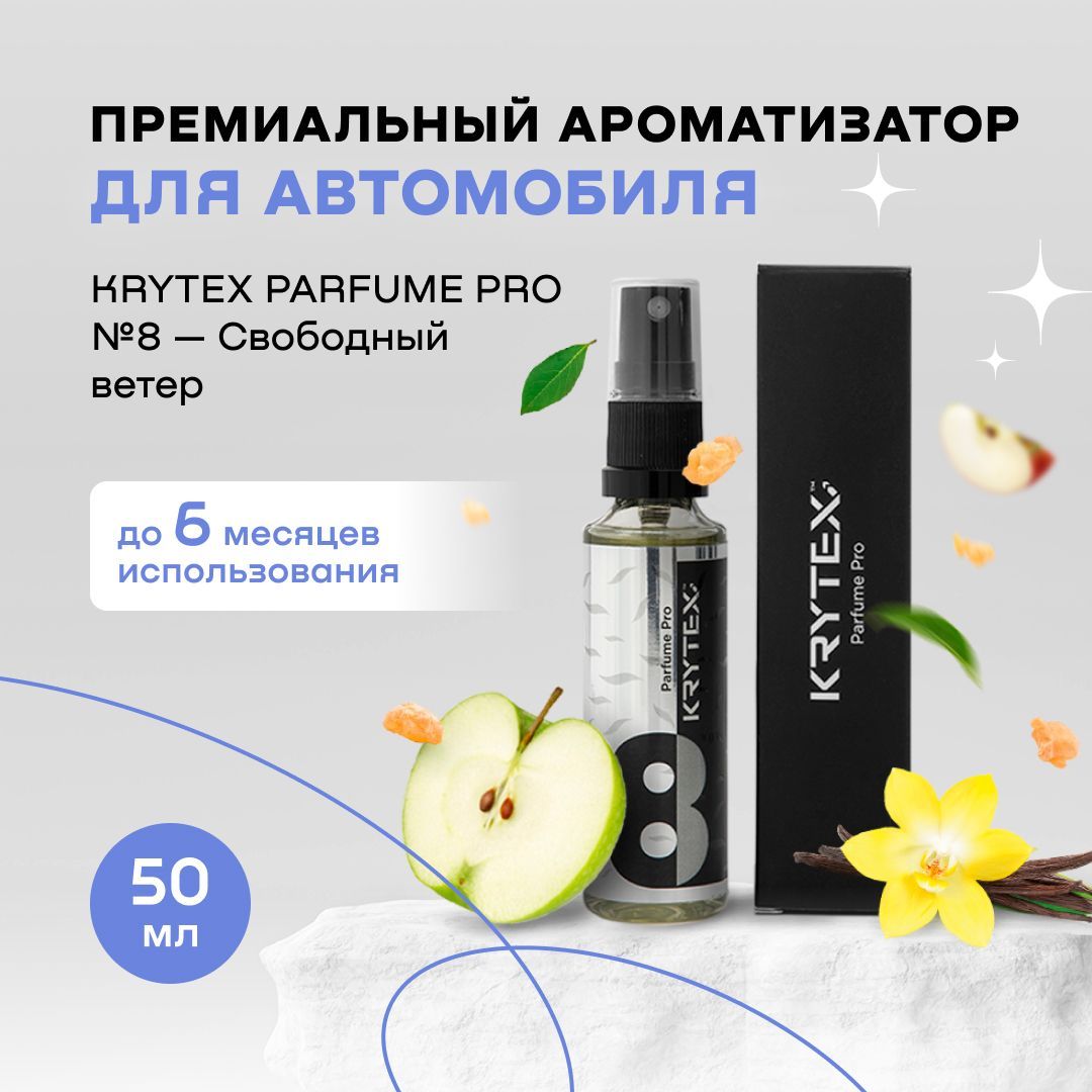 Ароматизатор для автомобиля и дома KRYTEX Parfume Pro №8 / Premium  автопарфюм 