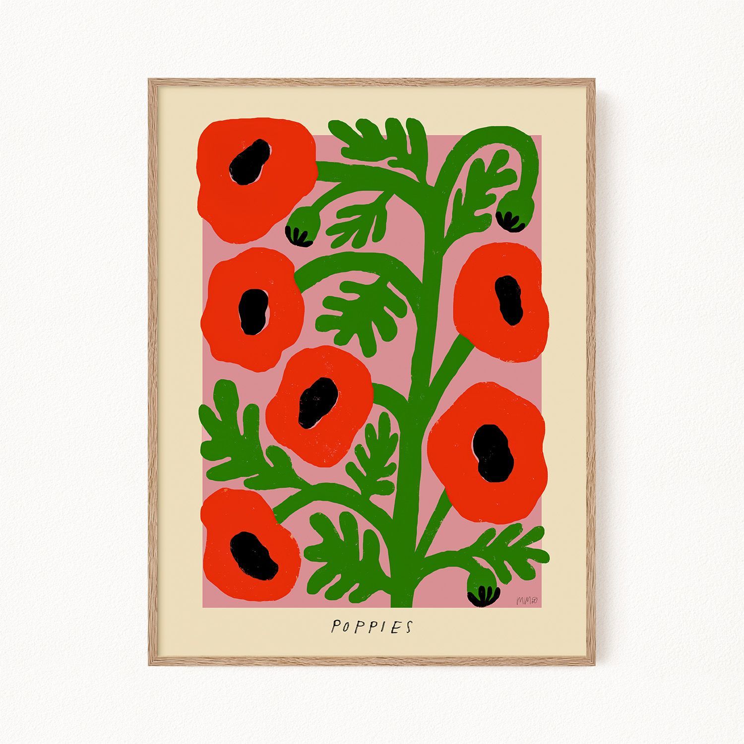 Постерсцветами"Poppies-Маки",30х40см