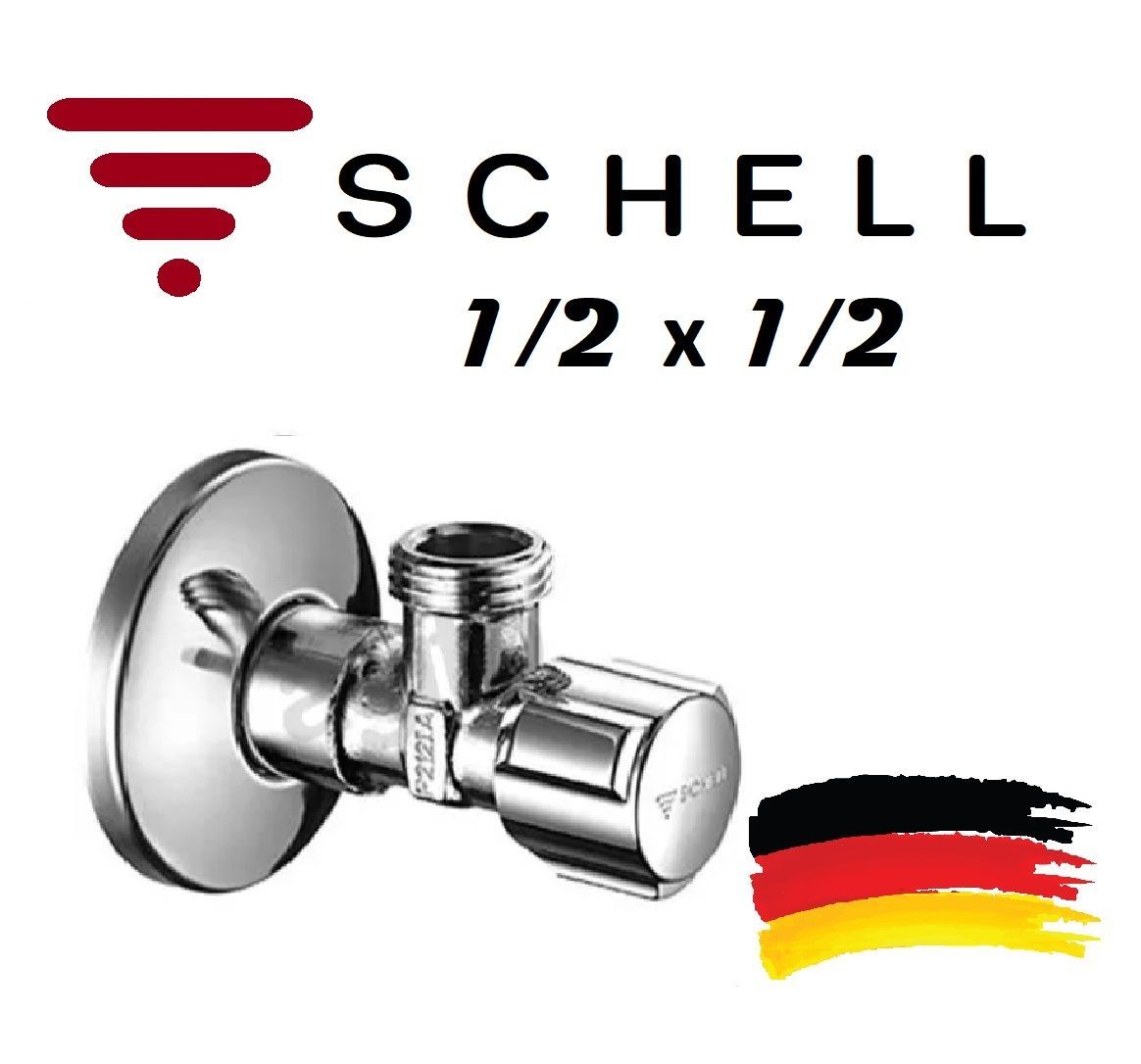 Угловой вентиль Schell Comfort 1/2 х 1/2, 052170699