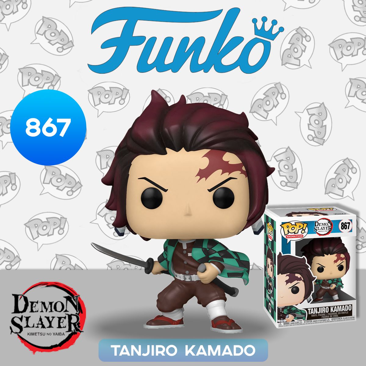 Фигурка Funko POP! Animation Demon Slayer Tanjiro Kamado (867) 49010 /  Фигурка по мотивам аниме 