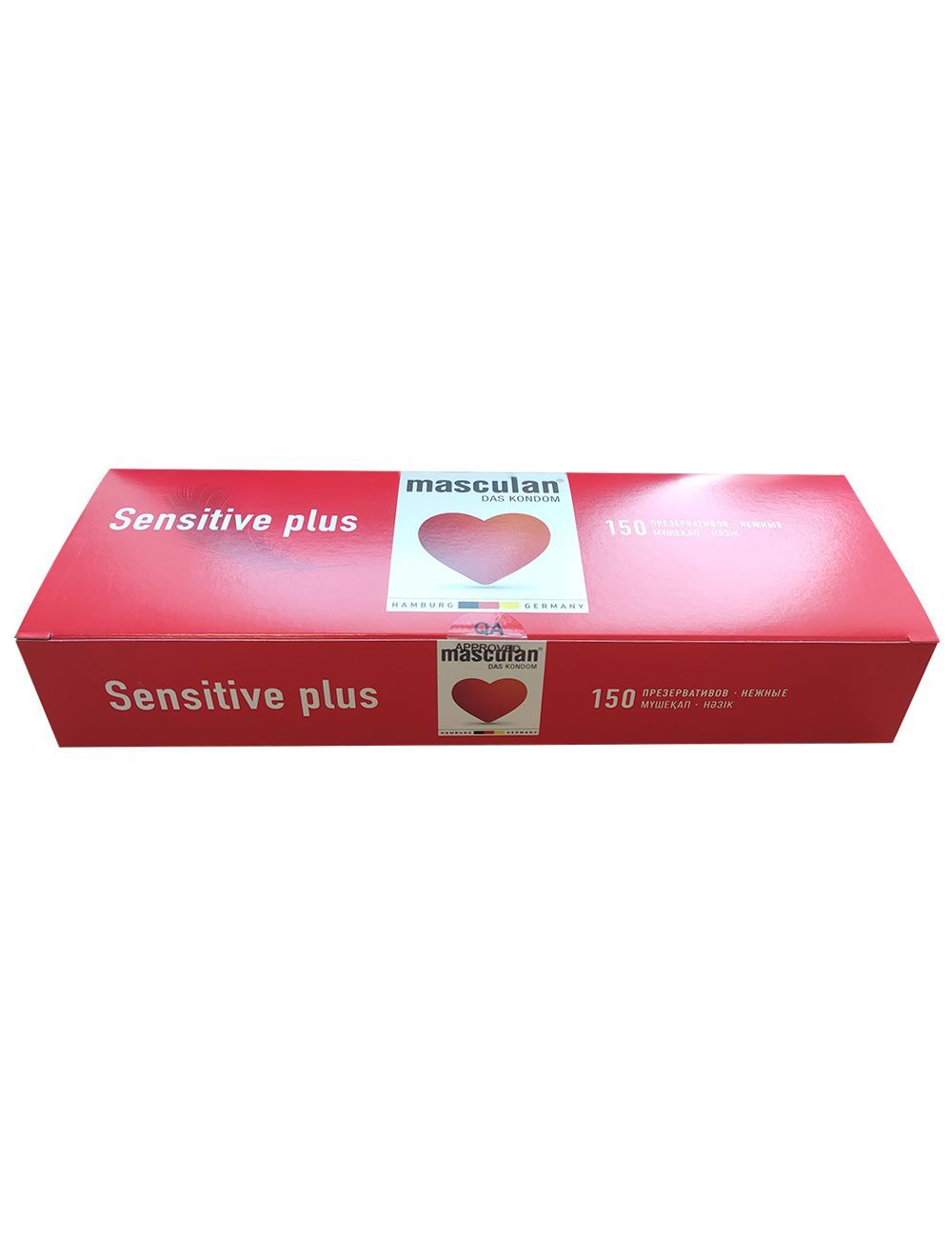 Masculan Маскулан презервативы Sensitive plus №150, нежные, тонкие, розовые, со смазкой