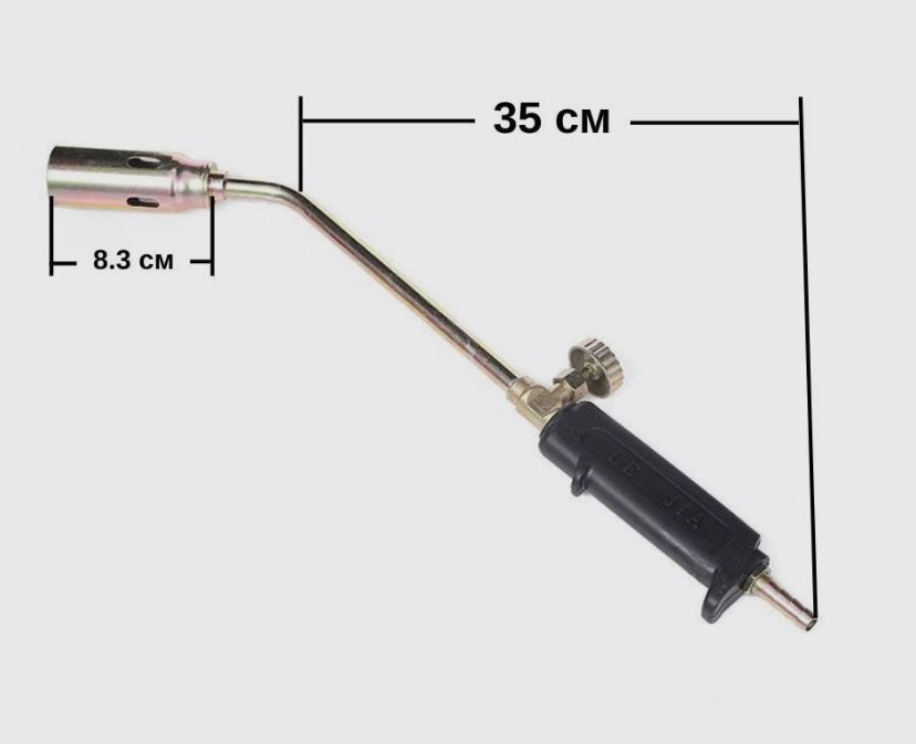 Горелкакровельнаягазовоздушная,1шт,серебристый,35смсвентилем