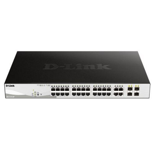 D-Link Коммутатор DGS-1210-28P/FL, черный