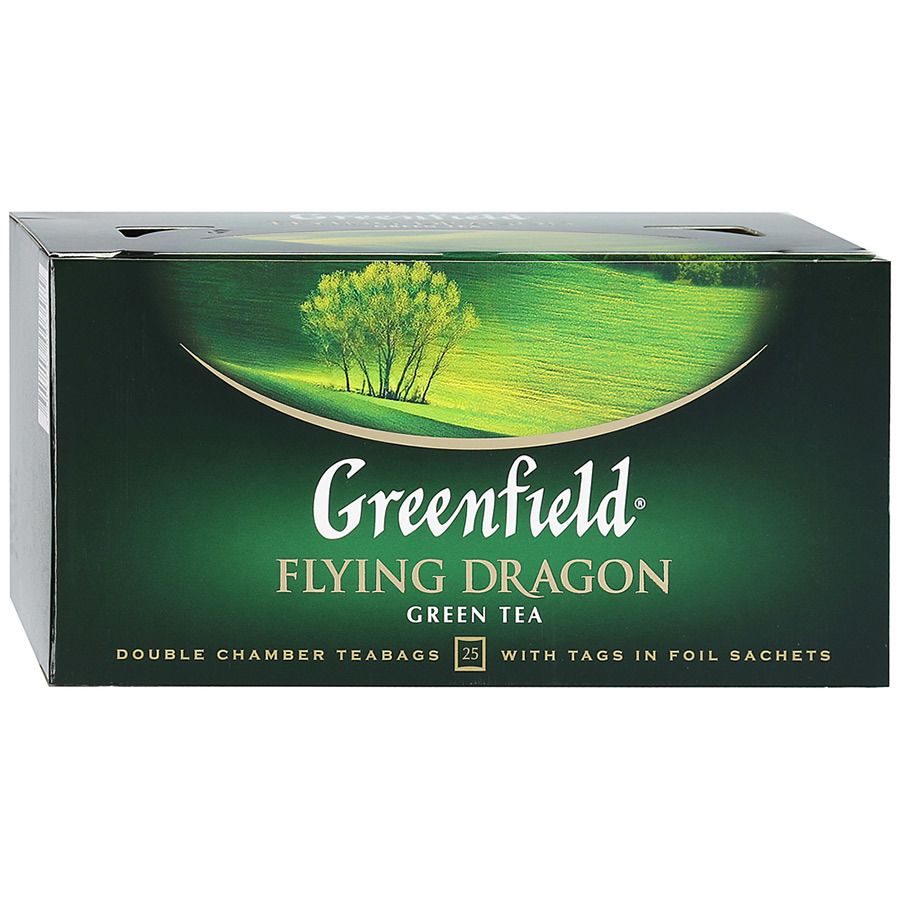 ЧайзелёныйGreenfieldFlyingDragon25пакетиковпо2г