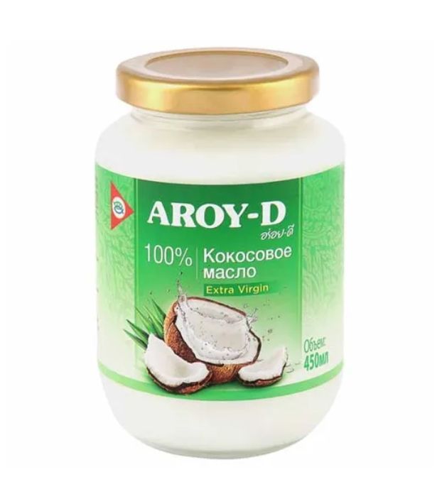 Масло кокосовое Aroy-D Extra Virgin, 450 мл